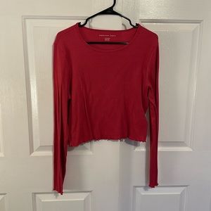 Hot Pink Cropped Shirt